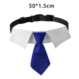 Maxbell Modern Dogs Collar Walking Traveling Pets Gifts Boys Girls Dogs Pet Bow Tie Blue