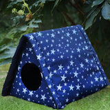 Maxbell Stray Cats Shelter Waterproof Furniture Small Dog Kennel Cat Bed Nest Tent 35cmx30cmx35cm