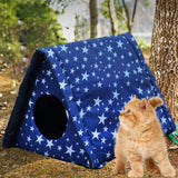 Maxbell Stray Cats Shelter Waterproof Furniture Small Dog Kennel Cat Bed Nest Tent 35cmx30cmx35cm