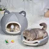 Maxbell Cat Bed Enclosed All Seasons Nonslip Warm for Puppy Indoor Small Animals M