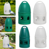 Maxbell Bird Water Drinker Parakeet Chicken Dove Feeder with Hanging Handle Green 5L