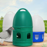 Maxbell Bird Water Drinker Parakeet Chicken Dove Feeder with Hanging Handle Green 5L