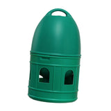 Maxbell Bird Water Drinker Parakeet Chicken Dove Feeder with Hanging Handle Green 5L