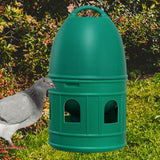 Maxbell Bird Water Drinker Parakeet Chicken Dove Feeder with Hanging Handle Green 5L