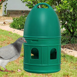 Maxbell Bird Water Drinker Parakeet Chicken Dove Feeder with Hanging Handle Green 5L