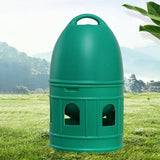 Maxbell Bird Water Drinker Parakeet Chicken Dove Feeder with Hanging Handle Green 5L