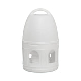 Maxbell Bird Water Drinker Parakeet Chicken Dove Feeder with Hanging Handle White 5L