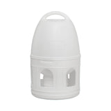 Maxbell Bird Water Drinker Parakeet Chicken Dove Feeder with Hanging Handle White 5L
