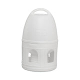 Maxbell Bird Water Drinker Parakeet Chicken Dove Feeder with Hanging Handle White 5L