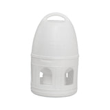 Maxbell Bird Water Drinker Parakeet Chicken Dove Feeder with Hanging Handle White 5L