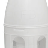 Maxbell Bird Water Drinker Parakeet Chicken Dove Feeder with Hanging Handle White 5L
