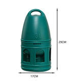 Maxbell Bird Water Drinker Parakeet Chicken Dove Feeder with Hanging Handle Green 3L