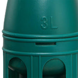 Maxbell Bird Water Drinker Parakeet Chicken Dove Feeder with Hanging Handle Green 3L