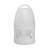 Maxbell Bird Water Drinker Parakeet Chicken Dove Feeder with Hanging Handle White 3L