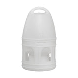 Maxbell Bird Water Drinker Parakeet Chicken Dove Feeder with Hanging Handle White 3L