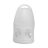 Maxbell Bird Water Drinker Parakeet Chicken Dove Feeder with Hanging Handle White 3L