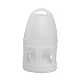 Maxbell Bird Water Drinker Parakeet Chicken Dove Feeder with Hanging Handle White 3L