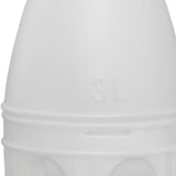 Maxbell Bird Water Drinker Parakeet Chicken Dove Feeder with Hanging Handle White 3L