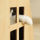 Maxbell Triangle Cat Scratcher Box Lounge Bed Corrugated Cardboard Widely Used with Cushion