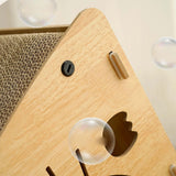 Maxbell Triangle Cat Scratcher Box Lounge Bed Corrugated Cardboard Widely Used with Cushion