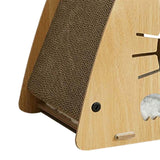 Maxbell Triangle Cat Scratcher Box Lounge Bed Corrugated Cardboard Widely Used with Cushion