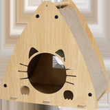 Maxbell Triangle Cat Scratcher Box Lounge Bed Corrugated Cardboard Widely Used without Cushion