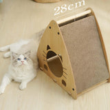 Maxbell Triangle Cat Scratcher Box Lounge Bed Corrugated Cardboard Widely Used without Cushion