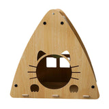 Maxbell Triangle Cat Scratcher Box Lounge Bed Corrugated Cardboard Widely Used without Cushion