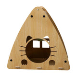 Maxbell Triangle Cat Scratcher Box Lounge Bed Corrugated Cardboard Widely Used without Cushion