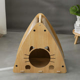 Maxbell Triangle Cat Scratcher Box Lounge Bed Corrugated Cardboard Widely Used without Cushion