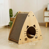 Maxbell Triangle Cat Scratcher Box Lounge Bed Corrugated Cardboard Widely Used without Cushion
