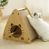 Maxbell Triangle Cat Scratcher Box Lounge Bed Corrugated Cardboard Widely Used without Cushion