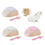 Maxbell Hamster Sand Bath Container Bathroom Toilets for Small Animal Chinchilla Blue