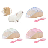 Maxbell Hamster Sand Bath Container Bathroom Toilets for Small Animal Chinchilla Blue