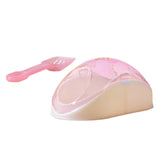 Maxbell Hamster Sand Bath Container Bathroom Toilets for Small Animal Chinchilla Pink