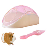 Maxbell Hamster Sand Bath Container Bathroom Toilets for Small Animal Chinchilla Pink