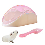 Maxbell Hamster Sand Bath Container Bathroom Toilets for Small Animal Chinchilla Pink