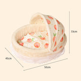 Maxbell Cave Cat Bed Dog Tent Strawberry Decorative Sleeping Calming Warm Pet House