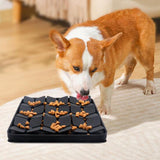 Maxbell Cat Dog Sniffing Mat IQ Training Slow Feeding Mat for Small/Large Dogs Gray