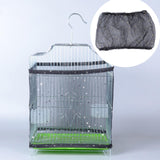Maxbell Bird Cage Cover Birdcage Catcher for Budgies Parakeet Square Round Cages Black