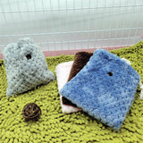 Maxbell Sugar Glider Sleeping Bag Pet Supply Portable for Marmosets Winter Hamster Blue