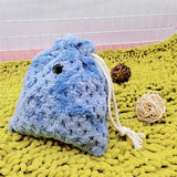 Maxbell Sugar Glider Sleeping Bag Pet Supply Portable for Marmosets Winter Hamster Blue