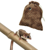 Maxbell Sugar Glider Sleeping Bag Pet Supply Portable for Marmosets Winter Hamster Coffee