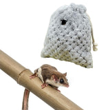 Maxbell Sugar Glider Sleeping Bag Pet Supply Portable for Marmosets Winter Hamster Gray