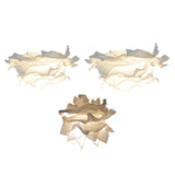 Maxbell Paper Lamp Shade Ceiling Pendant Light Cover White Flower Lampshade Decor S