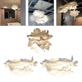 Maxbell Paper Lamp Shade Ceiling Pendant Light Cover White Flower Lampshade Decor S
