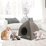 Maxbell Comfortable Cat House Pet Supplies Nest with Pad Kitten Puppy Non Slip L