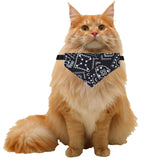 Maxbell Cat Neck Scarf Bandana Accessories Neckerchief Tie Medium Large Dogs Black