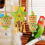 Maxbell 3Pcs Bird Chewing Toy Tearing Toy Perch Parrot Toys for Conures Cockatoos