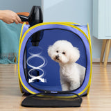 Maxbell Foldable Pet Drying Box Doggy Rabbits House Grooming Cats Dogs Dryer Cage Blue